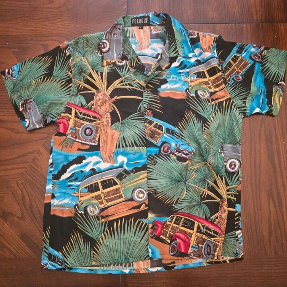 Ferugini Hawaiian button up shirt